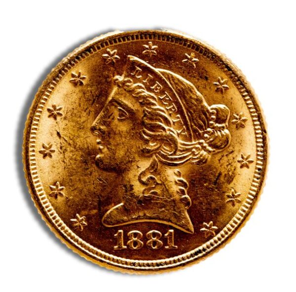 $5 Gold Liberty Half Eagle