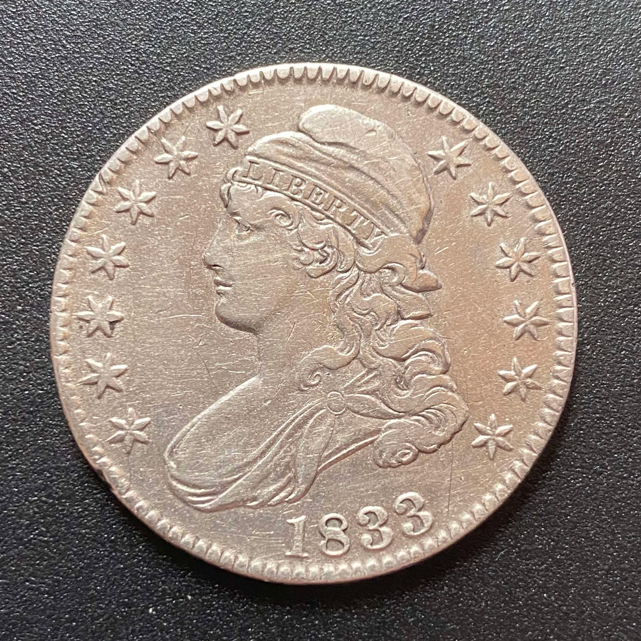 1833 Capped Bust Half Dollar