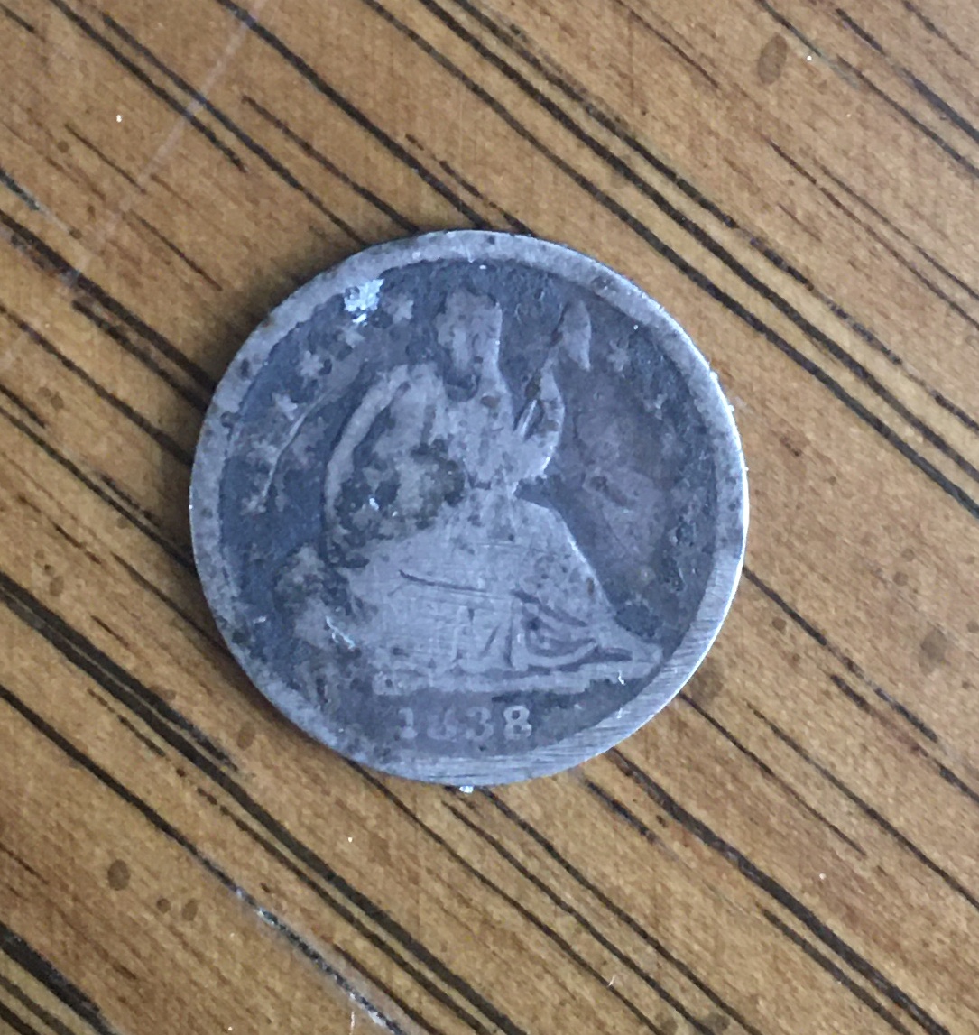 1838 Half Dime AG