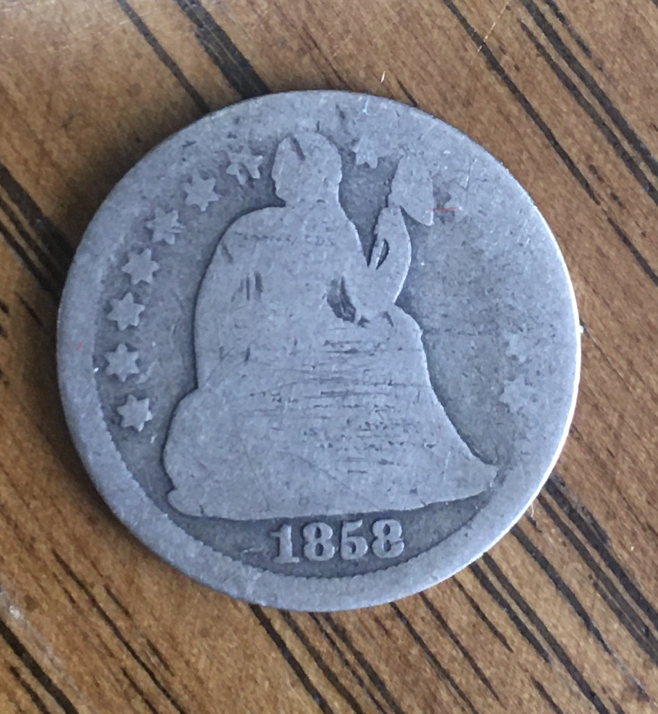 1868 Seated Dime G4