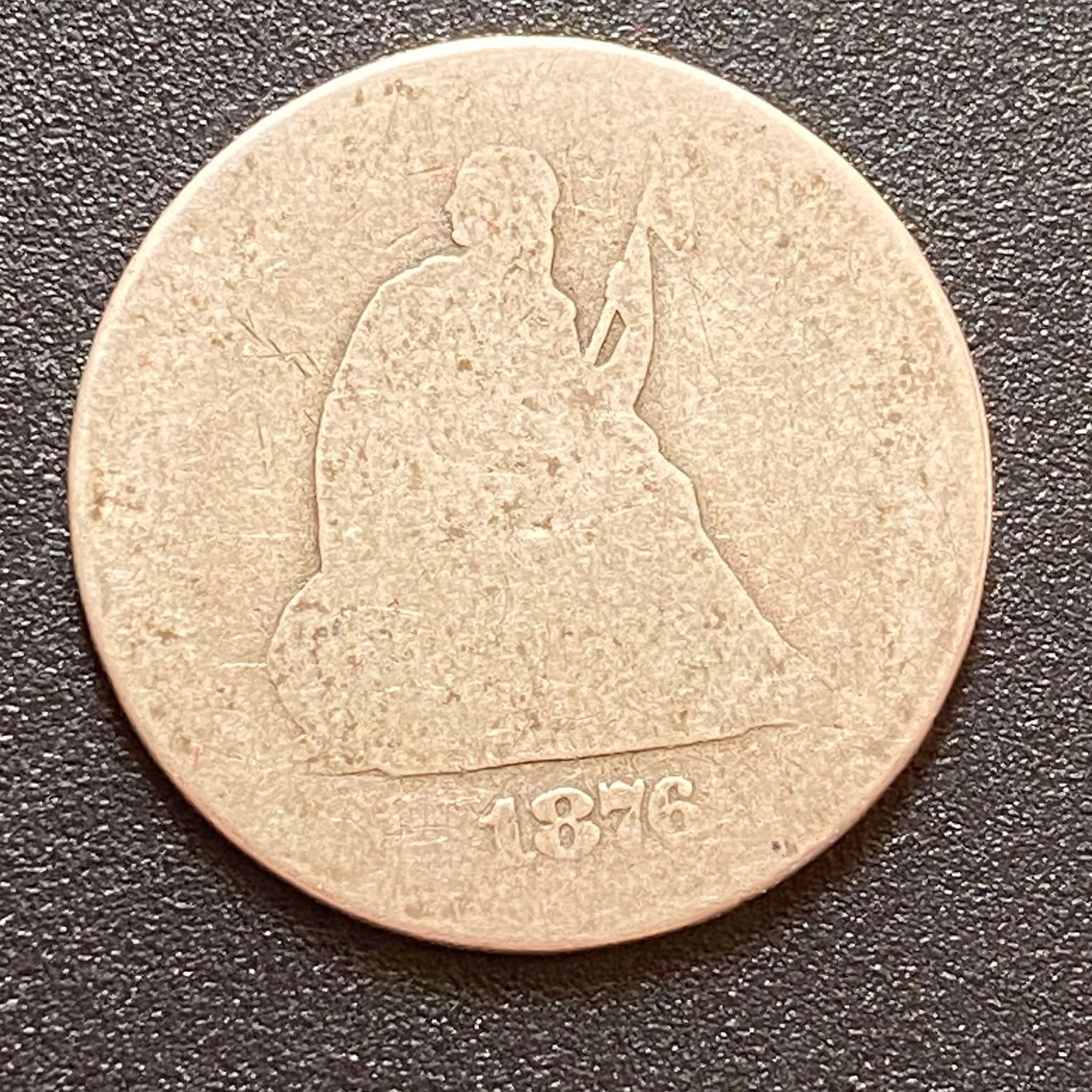 1876-S Liberty Seated Quarter