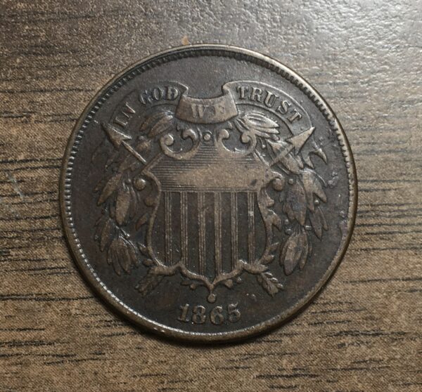 1865 Two Cent F15