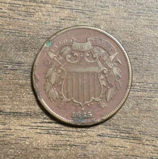 1865 Two Cent F2