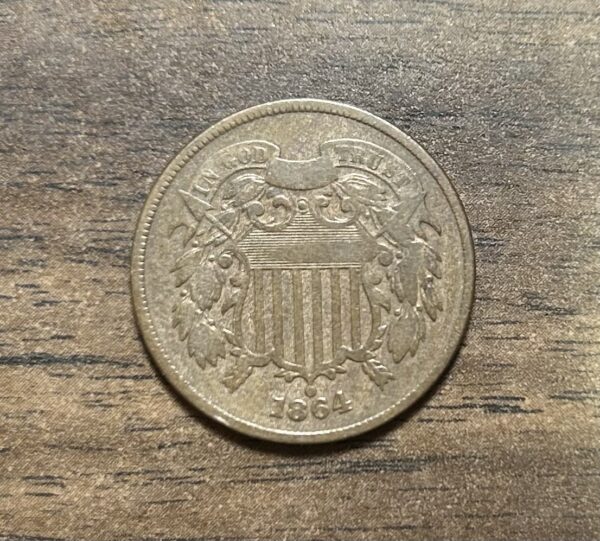 1864 Two Cent Large Motto