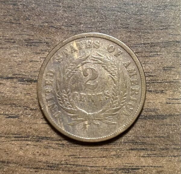 1864 Two Cent Large Motto