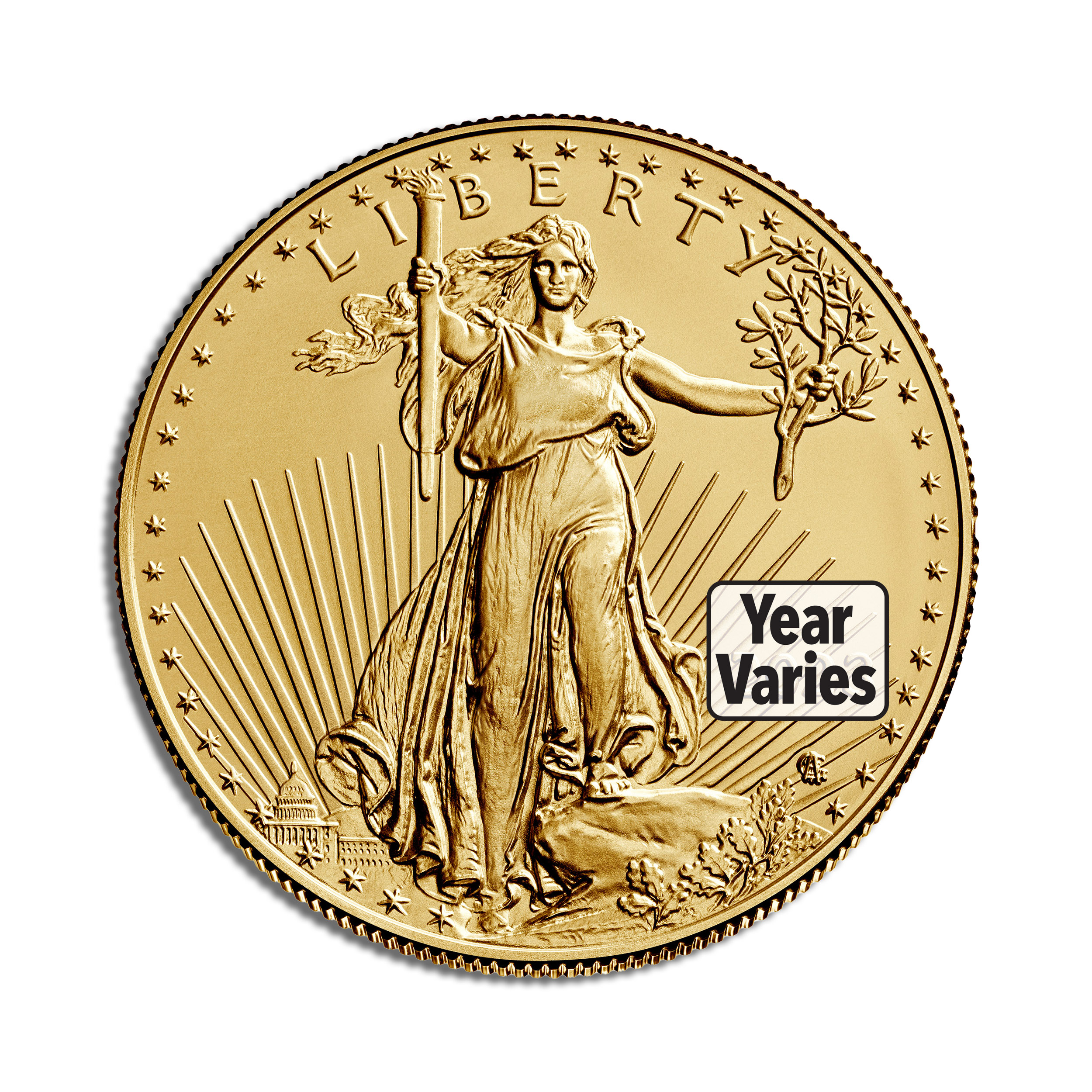 1/4 oz Gold Eagle - BU (Year Varies)