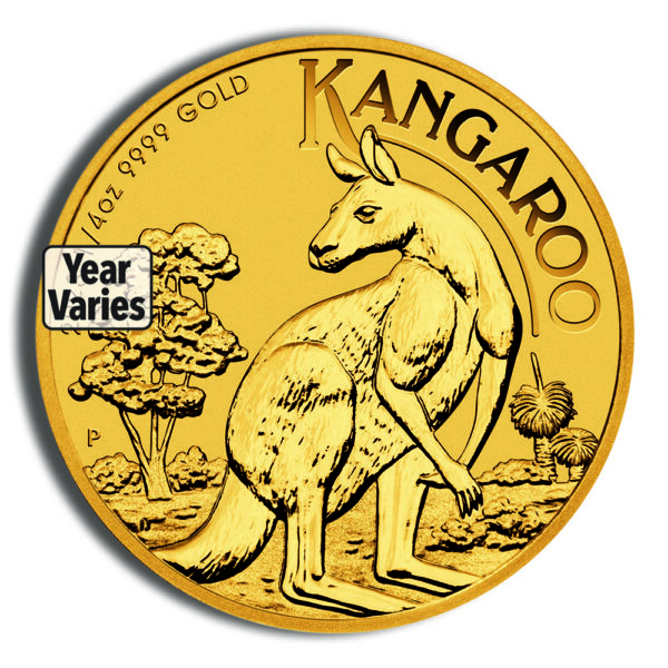 1/4 oz Australian Kangaroo Gold Coin (Year/Design Varies)