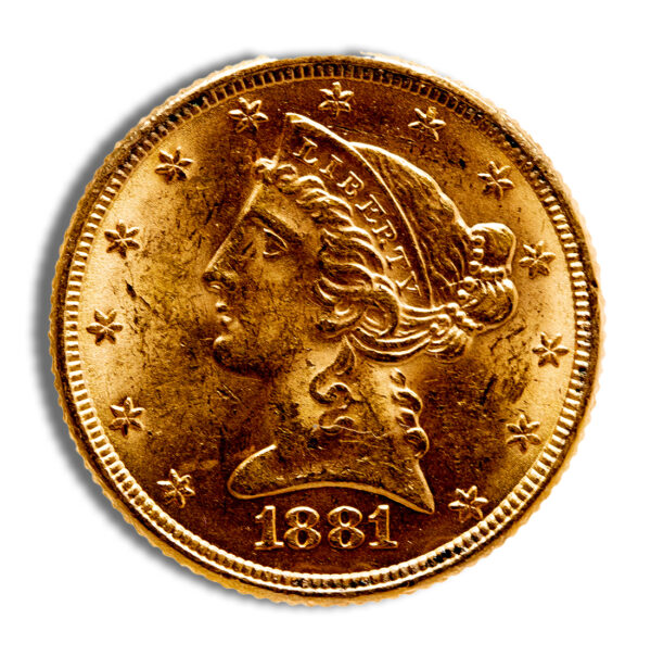 $5 Gold Liberty Half Eagle