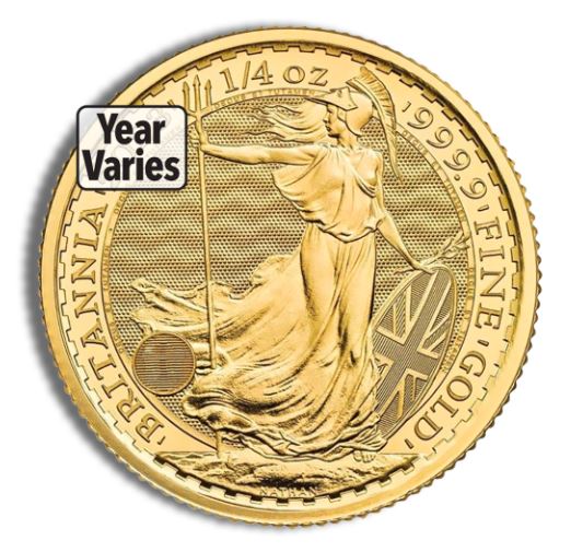 1/4 oz Gold Britannia (Year Varies)