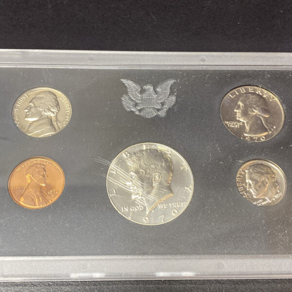 (2x) 1970 Proof Sets One Small Date & One Large Date Cent U.S Mint OGP Pictured