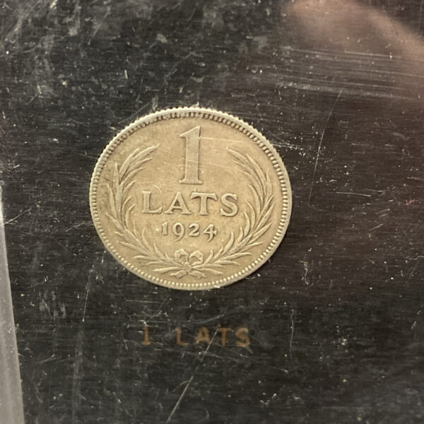 Latvia 1924 One Lats, 1926 2 Lati, 1931 5 Lati Silver Coins: Lot of 3 (0.835)