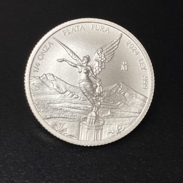 2024 Mexico 1/4 oz Fine Silver .999 BU Libertad (1/4 Troy Ounce) In Capsule