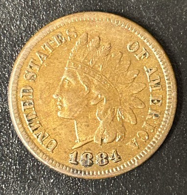 1884 Indian Head Cent Penny 1188401