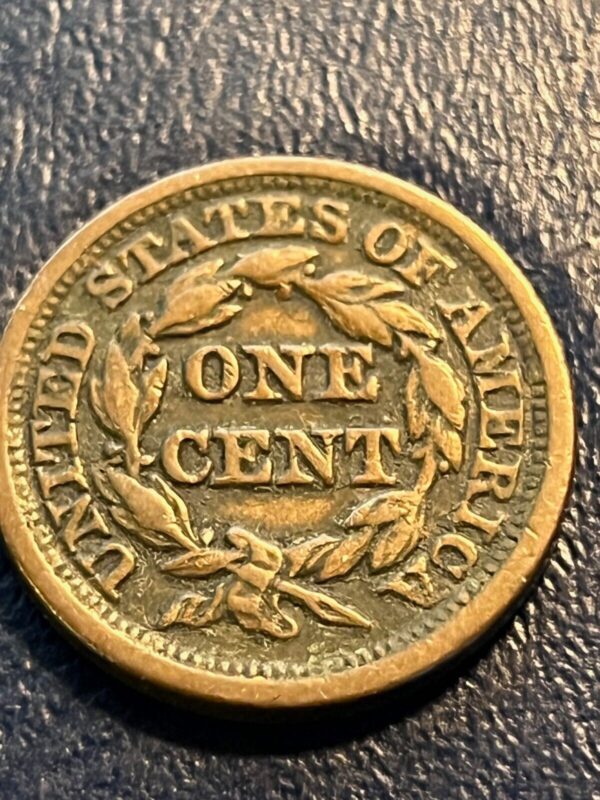 1848 Braided Hair Large Cent  #3166