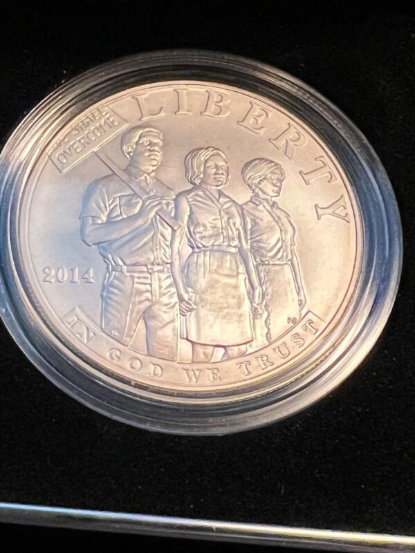 2014-P Civil Rights Act of 1964 Proof Commemorative Silver Dollar w/ OGP & COA