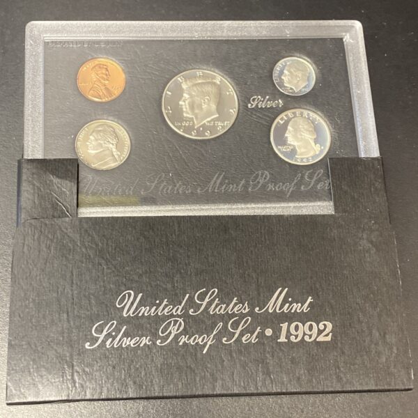 Lot of (7) 1992-1998 US Mint Silver Proof Sets In OGP 90% Silver Coins w/ COAs