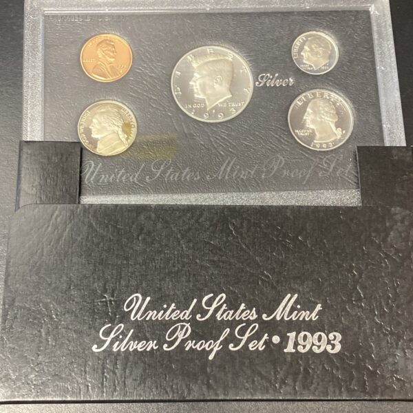 Lot of (7) 1992-1998 US Mint Silver Proof Sets In OGP 90% Silver Coins w/ COAs