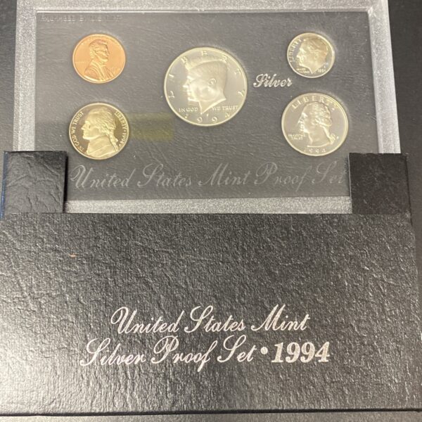 Lot of (7) 1992-1998 US Mint Silver Proof Sets In OGP 90% Silver Coins w/ COAs