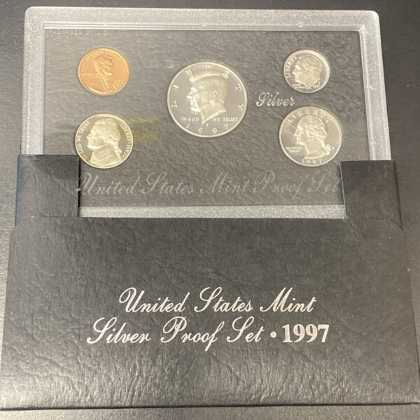 Lot of (7) 1992-1998 US Mint Silver Proof Sets In OGP 90% Silver Coins w/ COAs