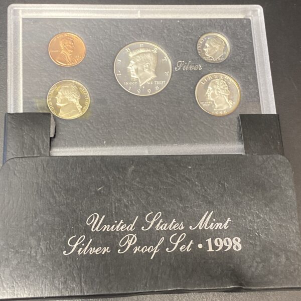 Lot of (7) 1992-1998 US Mint Silver Proof Sets In OGP 90% Silver Coins w/ COAs