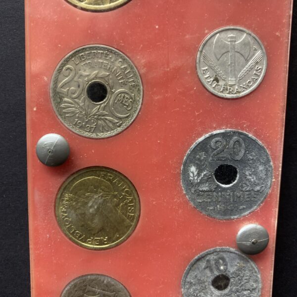 SILVER - WORLD Coin Set - 1911-1943 Francs Centimes Fraternites 12 Coins