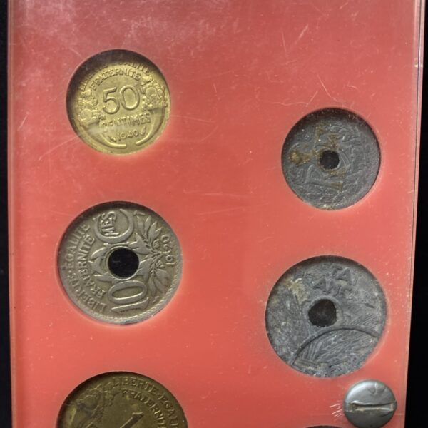 SILVER - WORLD Coin Set - 1911-1943 Francs Centimes Fraternites 12 Coins