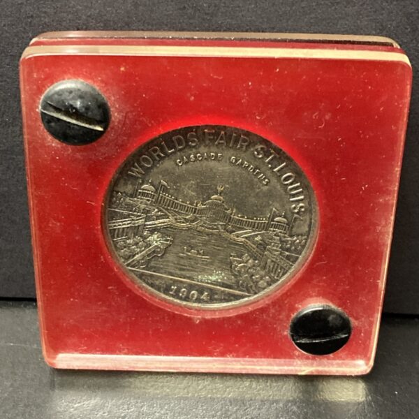 Old 1904 Silver Louisiana Purchase Exposition St. Louis World's Fair Medallion