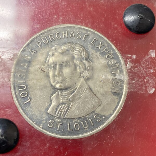 Old 1904 Silver Louisiana Purchase Exposition St. Louis World's Fair Medallion