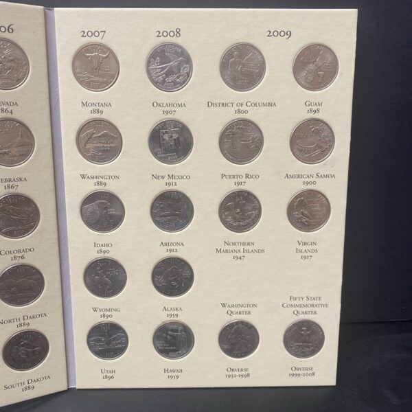 1999-2009 State Quarters & Territories Complete 58 Coin Unc Set Brilliant Coins!