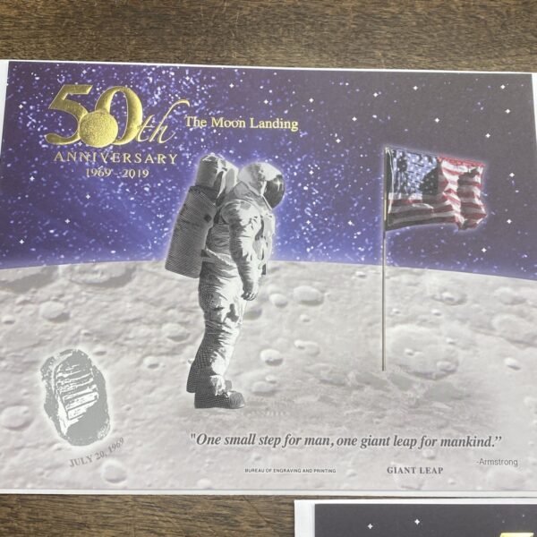 Apollo 11 50th Anniversary 2019 Engraved Prints Set of 3 The Moon Landing Series