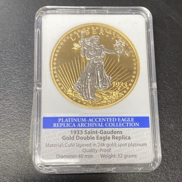 1838 & 1861 & 1933 Historical Platinum Gold 3 Eagles Replica Archival Collection