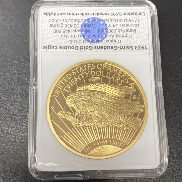 1838 & 1861 & 1933 Historical Platinum Gold 3 Eagles Replica Archival Collection