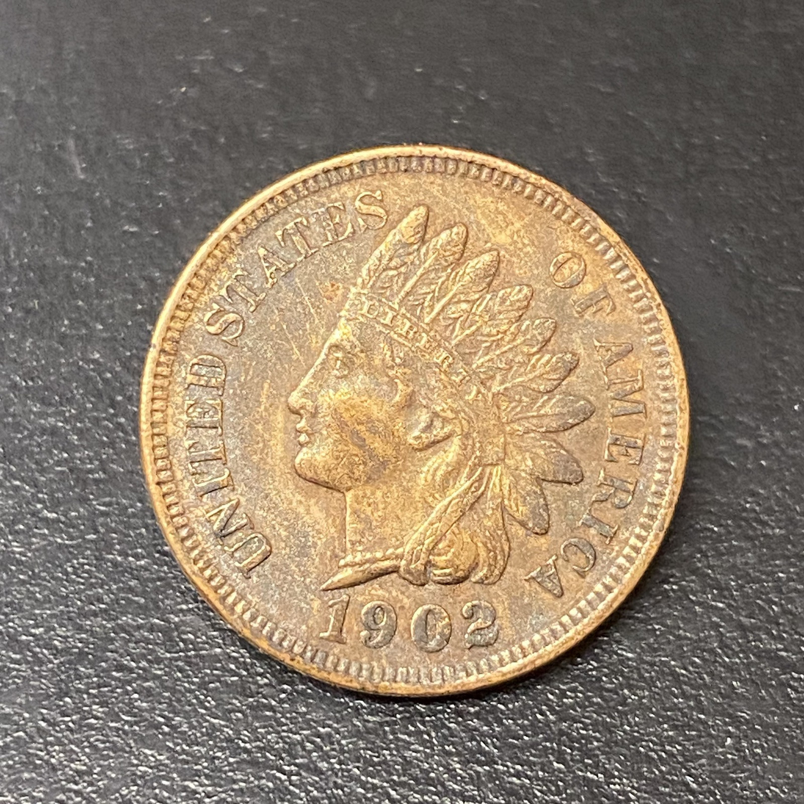 1902 Indian Head Cent Penny Native American 1c G-VG (As Pictured)*315