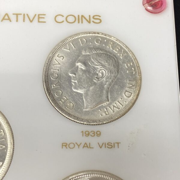 Canada Silver Commemorative 5 Coin Capital Set 1935 1939 1949 1958 1964 0.800 Ag