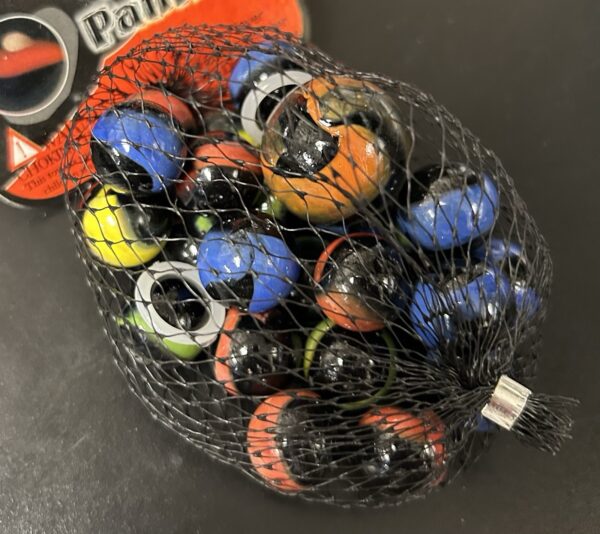 Black Panther Mega Marbles Net Bag 24 Players 1 Shooter Retired Set (2004-2006)