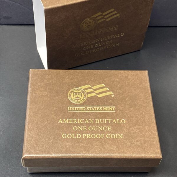 2008 W American Gold Buffalo Proof 1 oz $50 in OGP COA Display Box Fine .9999