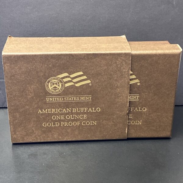2008 W American Gold Buffalo Proof 1 oz $50 in OGP COA Display Box Fine .9999