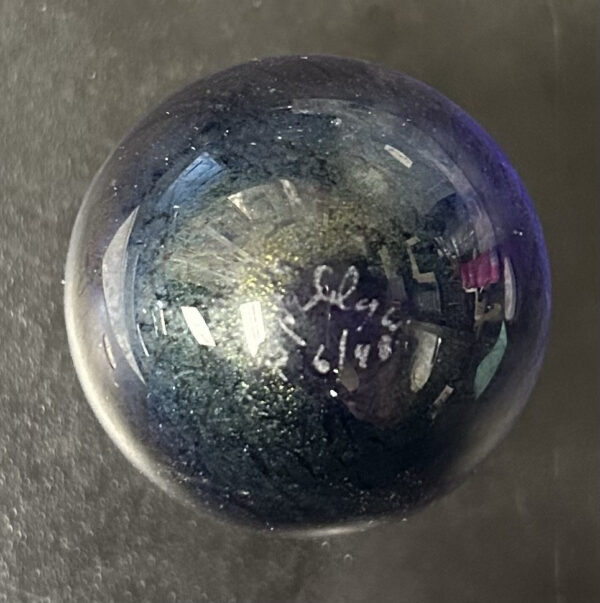 Jumbo Marble 5.5 Inch Circumference (Rare, Beautiful Winter Snowman Design)