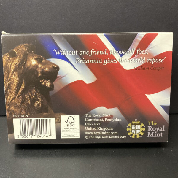 2011 British Royal Mint Britannia £2 Two Pound Silver 1oz Coin Boxed