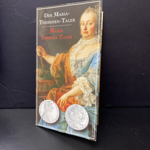 1780 Austria Maria Theresa Large Silver Thaler Restrike Coin UNC In Booklet