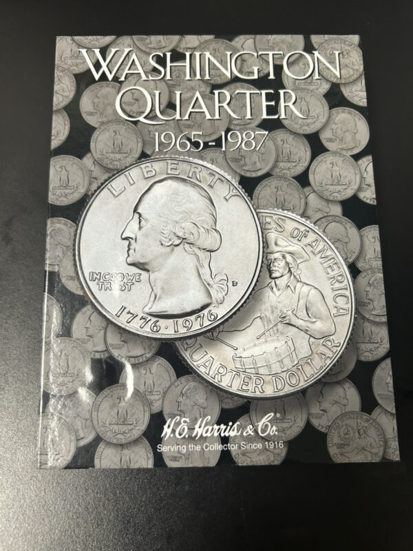 H.E. Harris Washington Quarter 1965-1987 Coin Folder #3, Album Book #2690