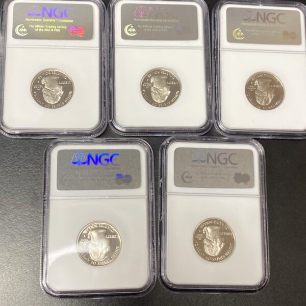 2005-S CLAD US State Quarters 25c Proof Set (5) NGC PF70 Ultra Cameo