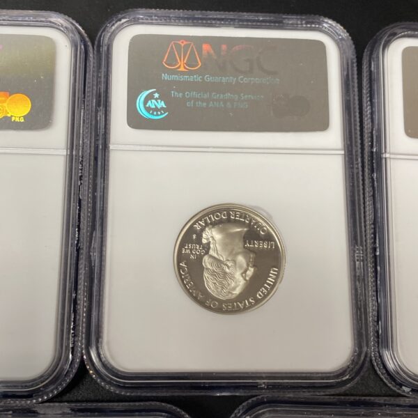 2005-S CLAD US State Quarters 25c Proof Set (5) NGC PF70 Ultra Cameo