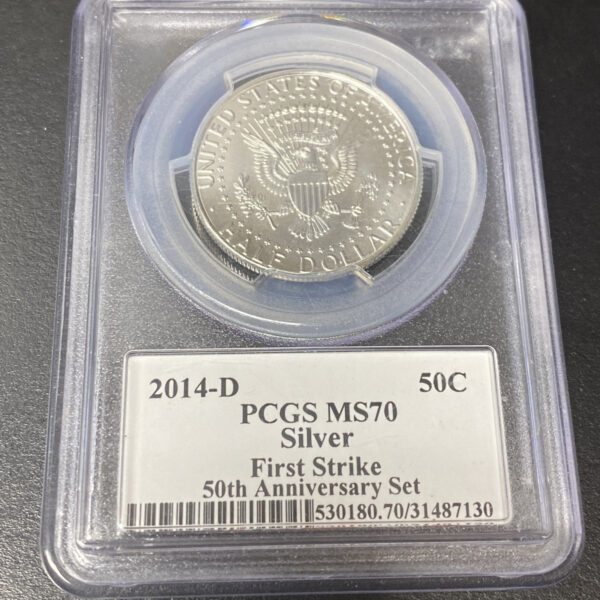 2014 PDSW 50th Anniversary Kennedy Half Dollar 4pc Set PCGS MS PR70 First Strike