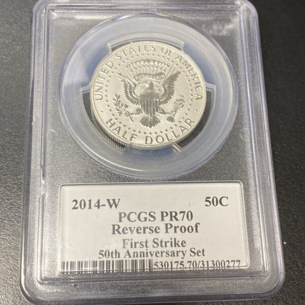 2014 PDSW 50th Anniversary Kennedy Half Dollar 4pc Set PCGS MS PR70 First Strike