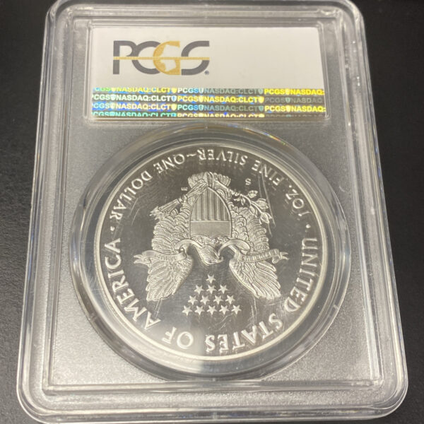 2017-S First Day Of Issue PCGS PR70DCAM Silver Eagle Congratulations set