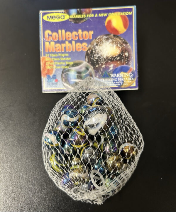 Rumba Collector Series Net Bag Glass Mega Marbles Vacor 1 Shooter 24 Players