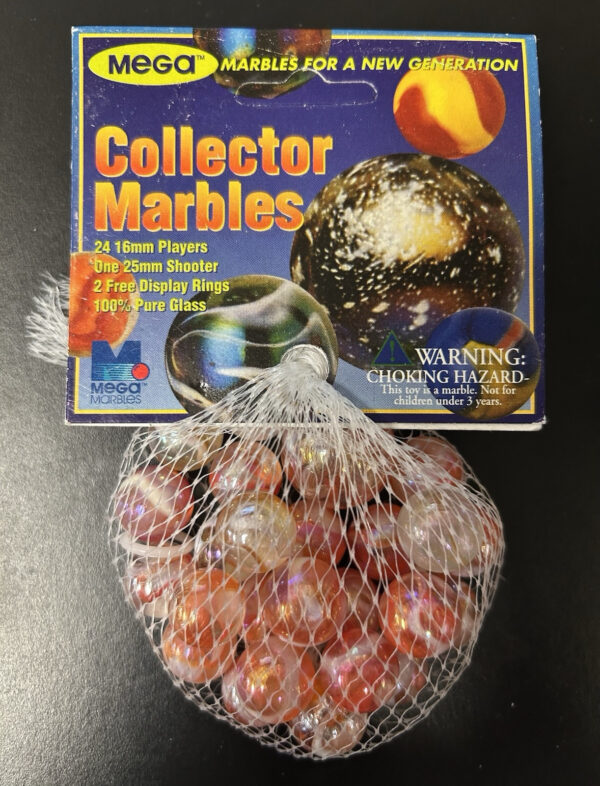 Mango Twist Collector Series Bag Glass Mega Marbles Vacor 1 Shooter 24 Players