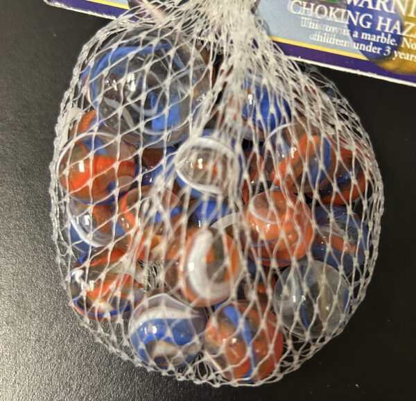 Cracker Jack Collector Series Bag Glass Mega Marbles Vacor 1 Shooter 24 Players