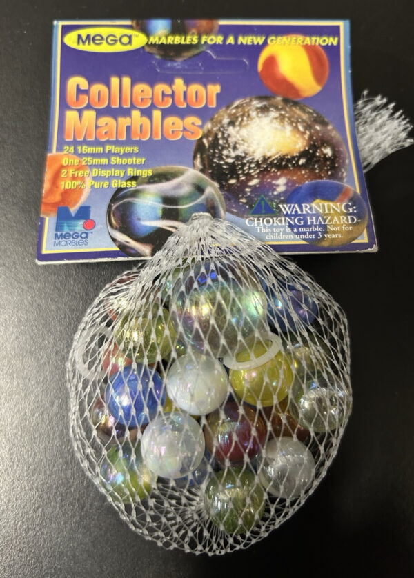 Gumballs Collector Series Net Bag Glass Mega Marbles Vacor 1 Shooter 24 Players